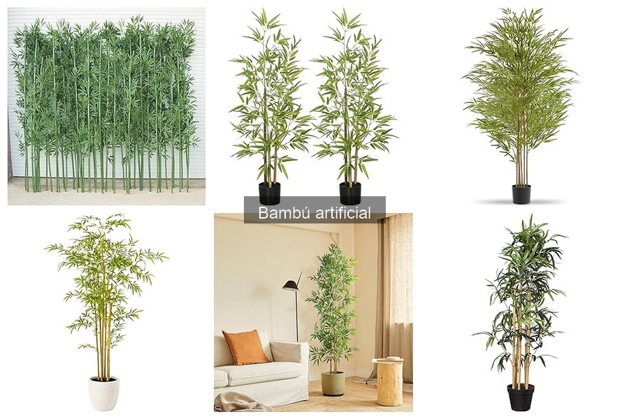Guía de compra de bambú artificial para decoración en casa