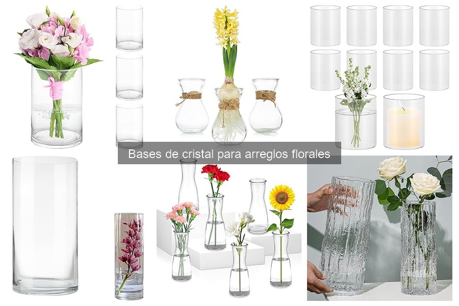 Guía de compra de bases de cristal para arreglos florales