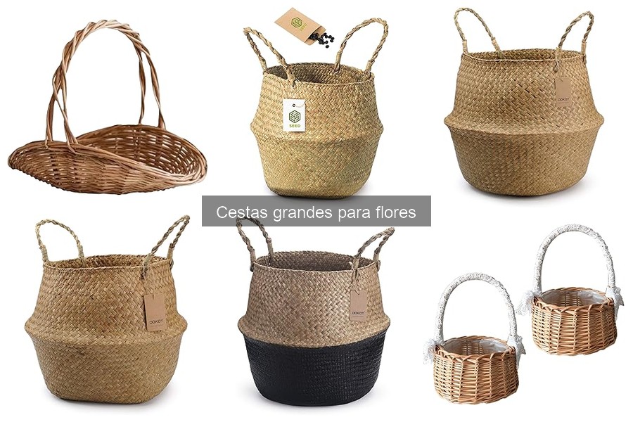 Guía de compra de cestas grandes para flores