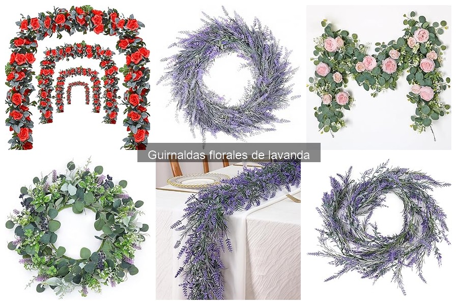 Guía de compra de guirnaldas florales de lavanda para el hogar