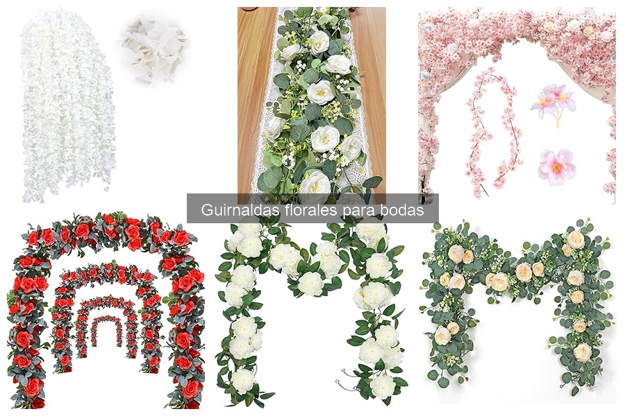 Guía de compra de guirnaldas florales para bodas