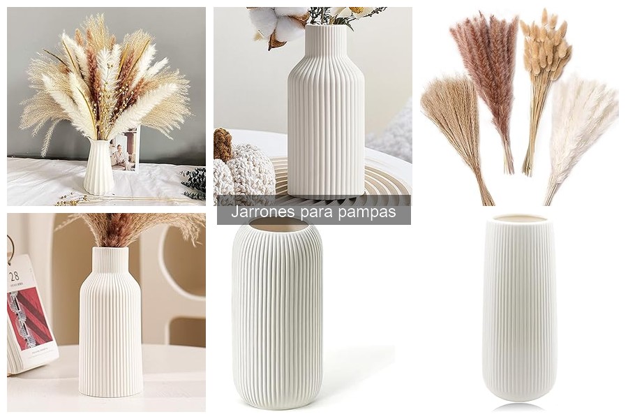 Guía de compra de jarrones para pampas en decoración