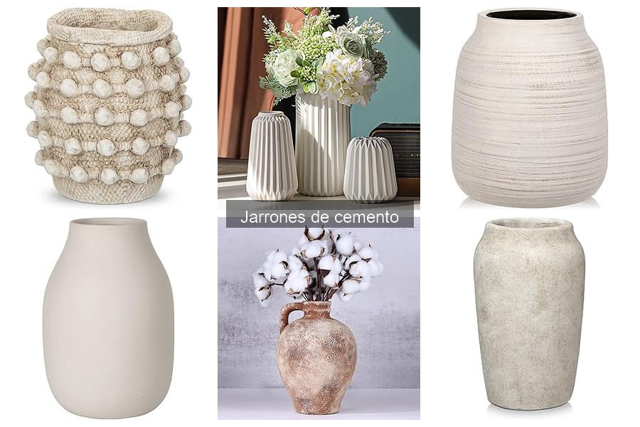 Guía de compra: Jarrones de cemento para decorar tu hogar