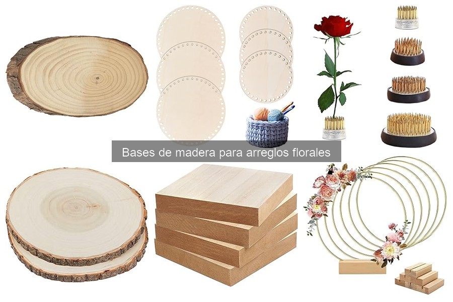 Guía para elegir bases de madera para arreglos florales