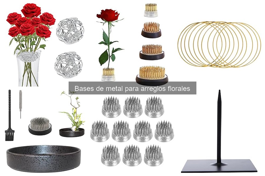 Guía para elegir bases de metal para arreglos florales