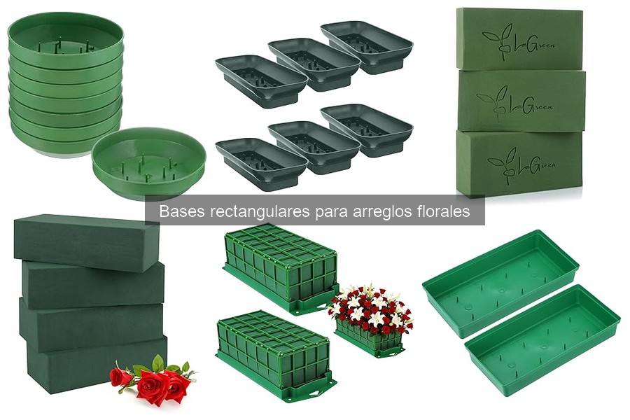 Guía para elegir la base rectangular ideal para arreglos florales
