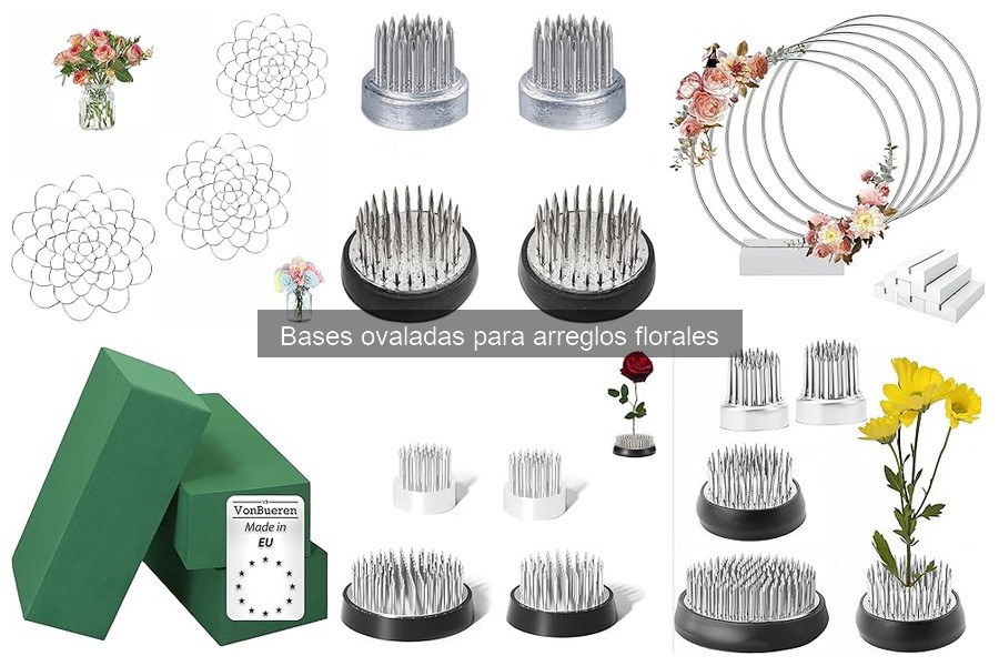 Guía para usar bases ovaladas en arreglos florales