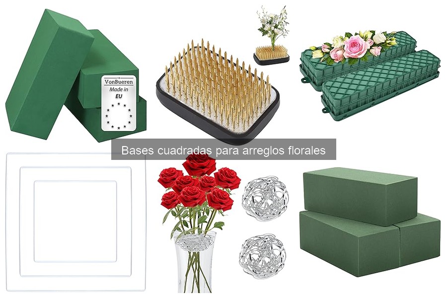 Haz tu propia base cuadrada para arreglos florales en casa