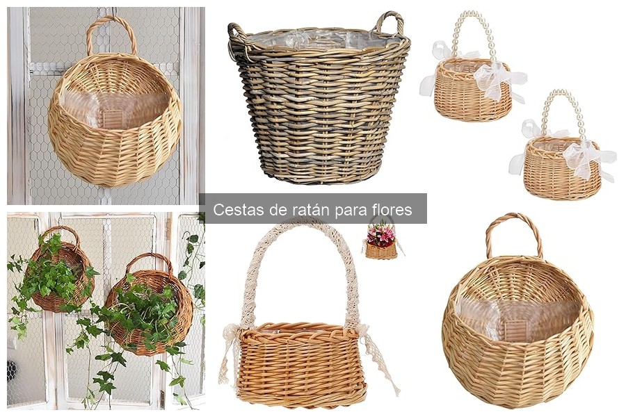 Ideas Creativas de Decoración con Cestas de Ratán para Flores