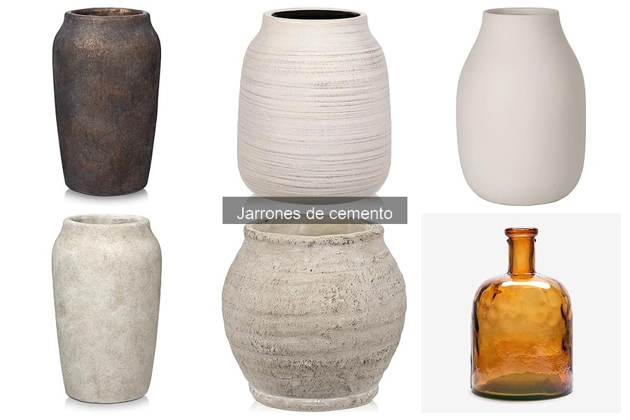 Ideas Creativas de Decoración con Jarrones de Cemento
