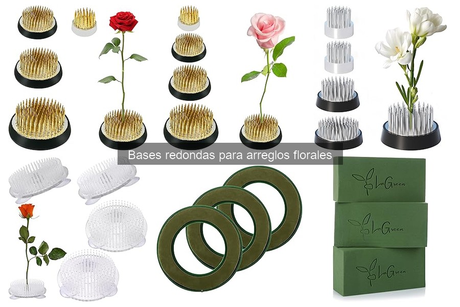 Ideas creativas para decorar bases redondas en arreglos florales