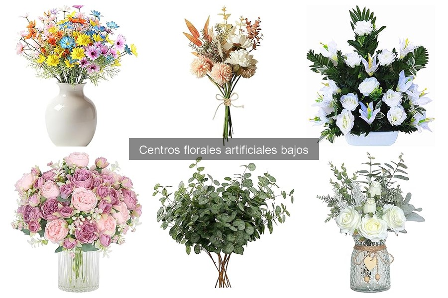 Ideas creativas para decorar con centros florales artificiales bajos