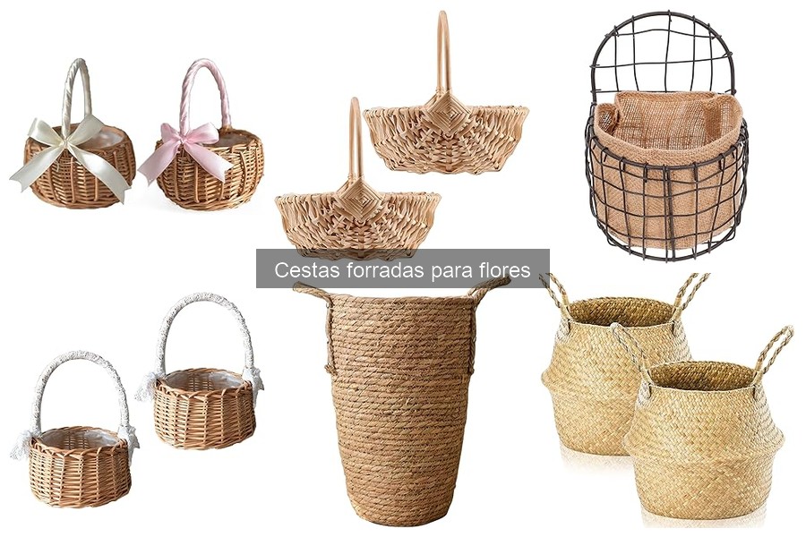 Ideas creativas para decorar con cestas forradas para flores