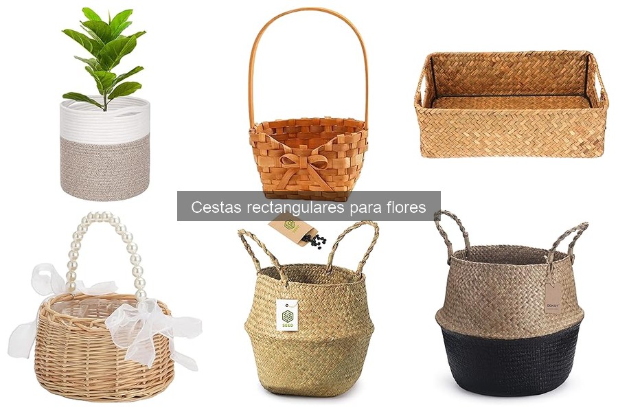 Ideas creativas para decorar con cestas rectangulares