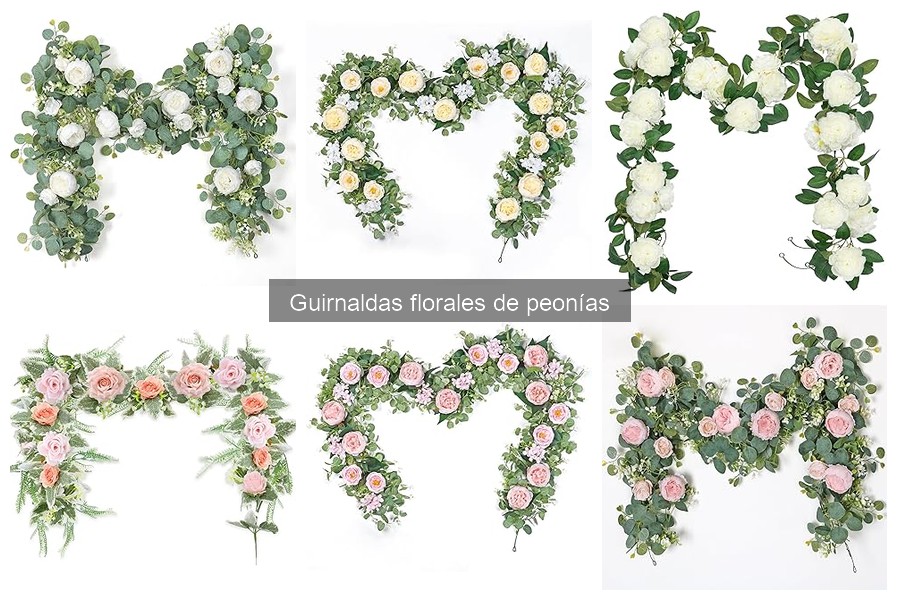 Ideas creativas para decorar con guirnaldas de peonías