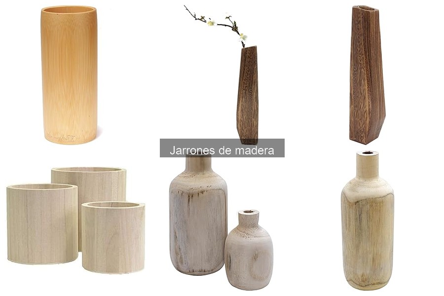 Ideas creativas para decorar con jarrones de madera
