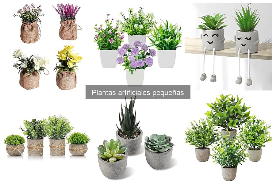 Ideas creativas para decorar con plantas artificiales pequeñas