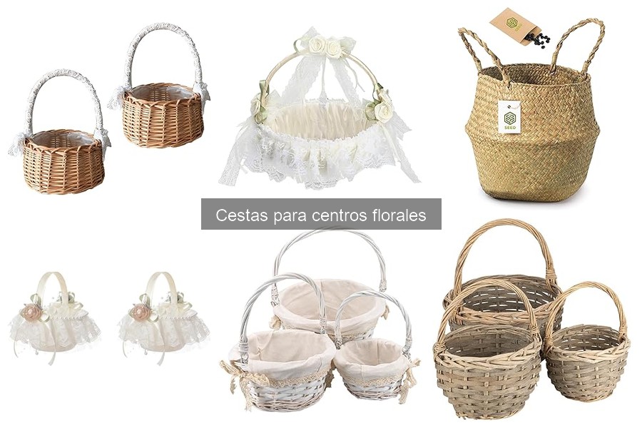 Ideas creativas para usar cestas en centros florales