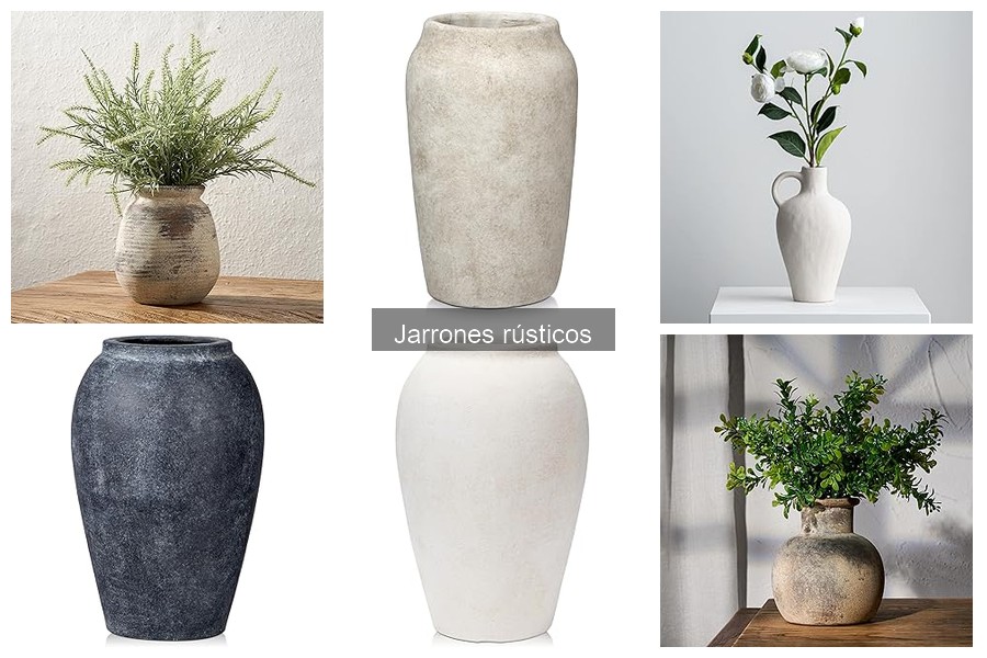 Ideas creativas para usar jarrones rústicos en tu decoración