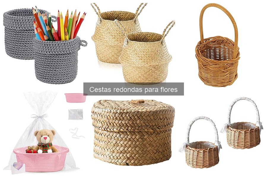 Ideas de Decoración con Cestas Redondas para Flores