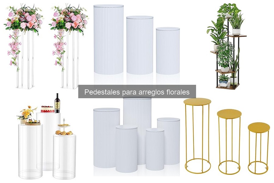 Ideas para personalizar pedestales para arreglos florales