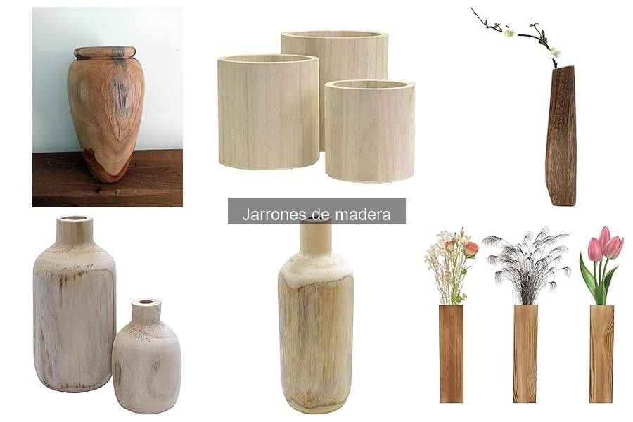 Jarrones de madera personalizados: elige el tuyo único