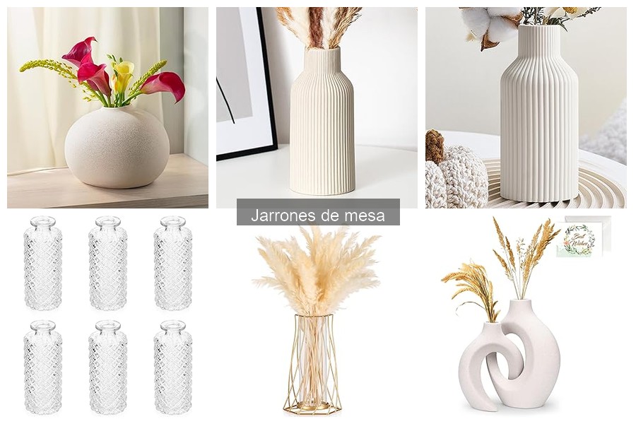 Jarrones de mesa: ¿Cuáles son aptos para interiores y exteriores?