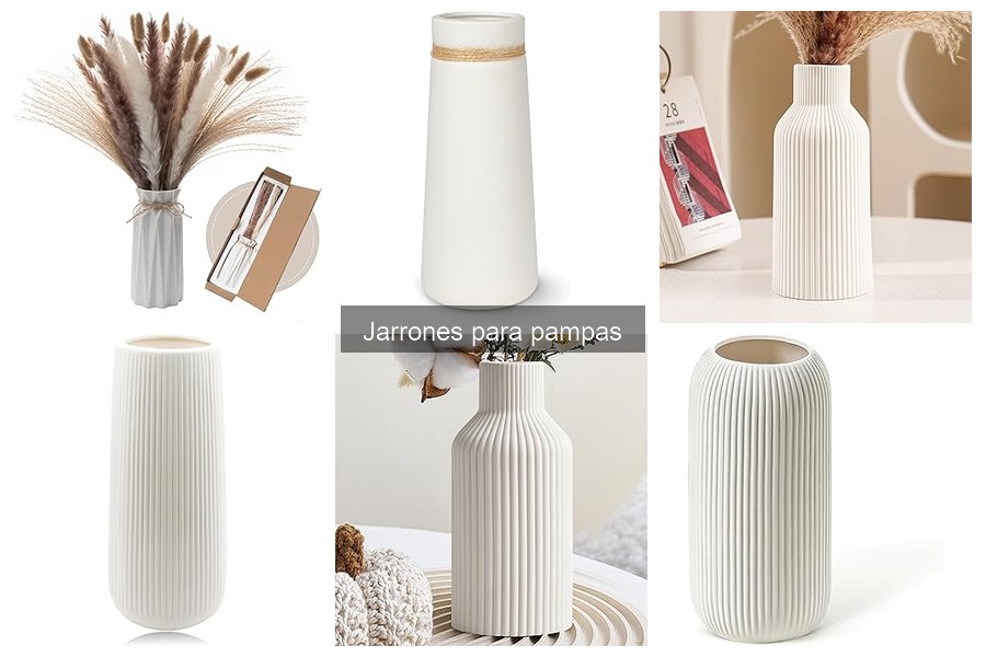 Jarrones para Pampas: Estilo Rústico en Decoración Floral