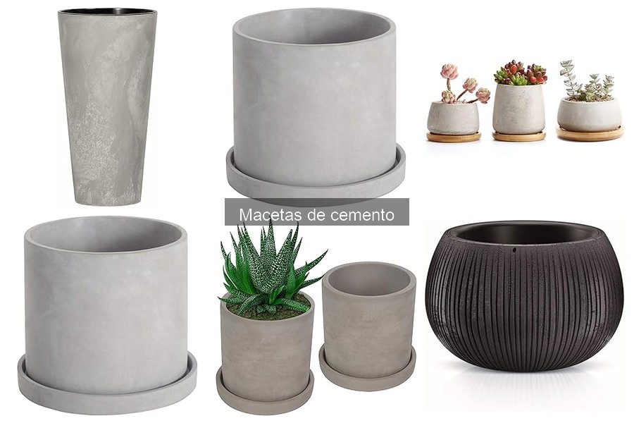 Macetas de cemento: Diseños personalizados y artesanales