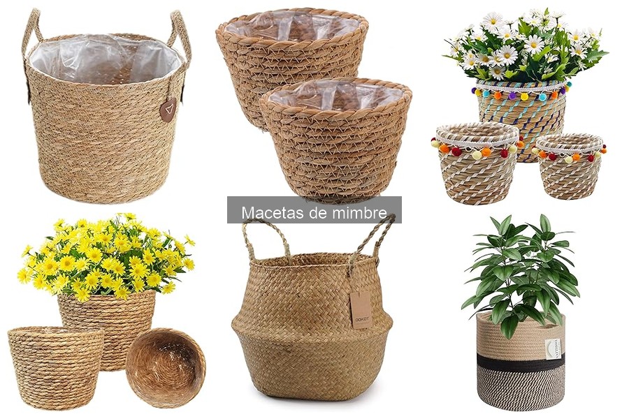 Macetas de mimbre: dónde comprarlas baratas online y en tienda