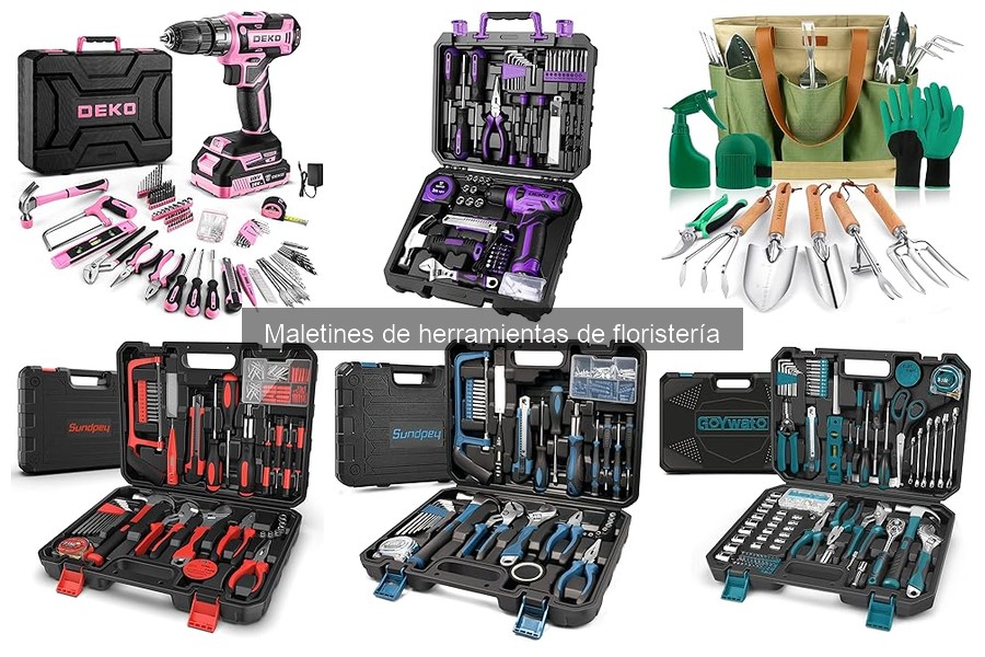 Maletines de herramientas de floristería para profesionales