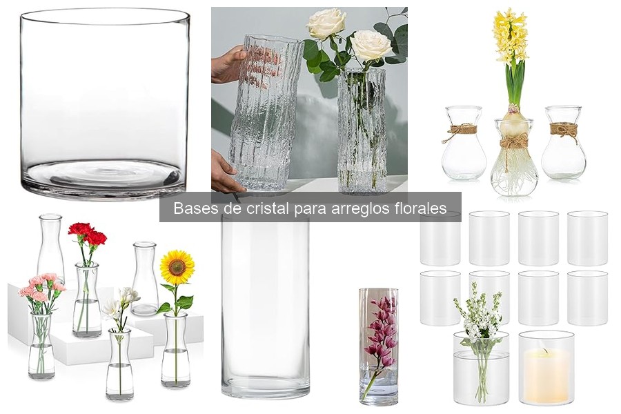 Mantenimiento de bases de cristal para arreglos florales