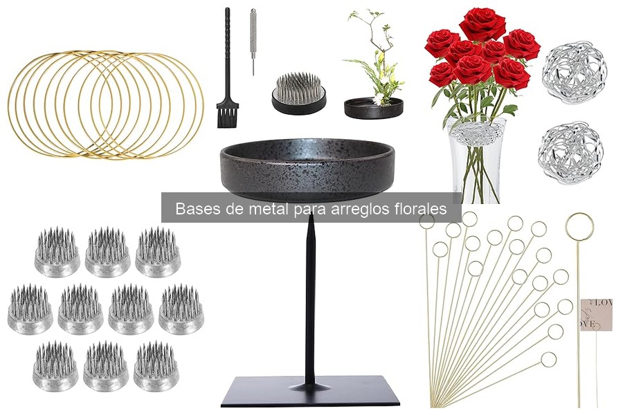 Mantenimiento de bases de metal para arreglos florales