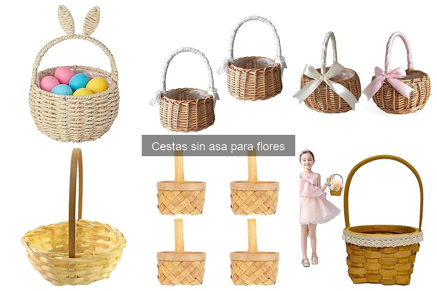 Mantenimiento y cuidado de cestas sin asa para flores