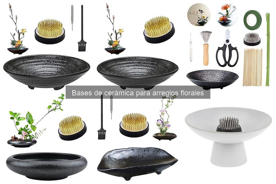 Mantenimiento y limpieza de bases de cerámica para flores