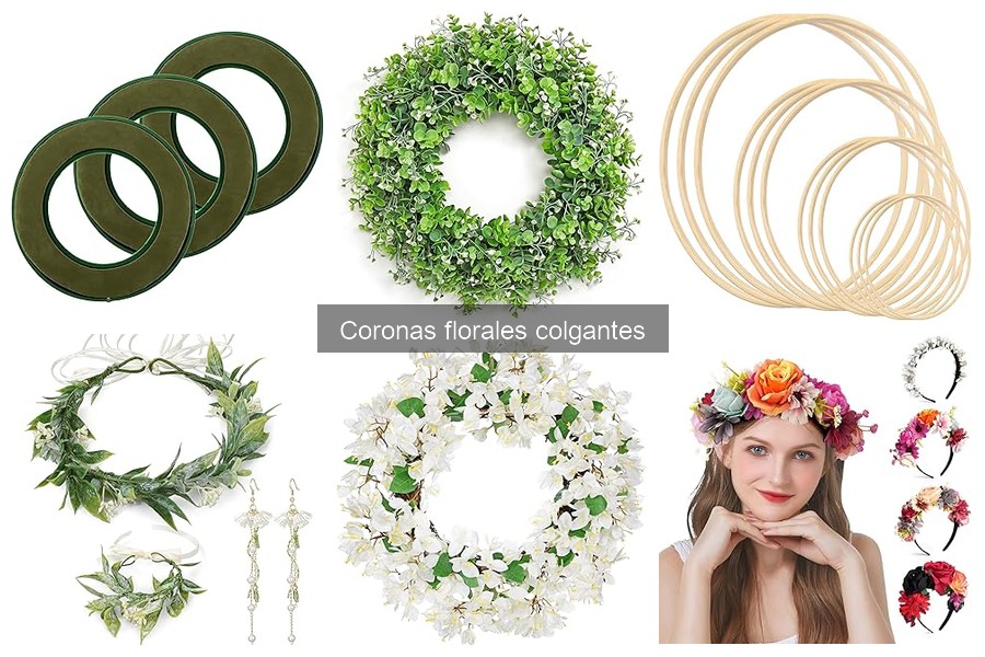 Materiales ideales para coronas florales colgantes