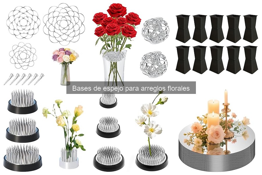 Mejores bases de espejo para decoración floral en 2023