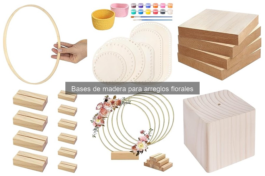Mejores bases de madera para arreglos florales 2023