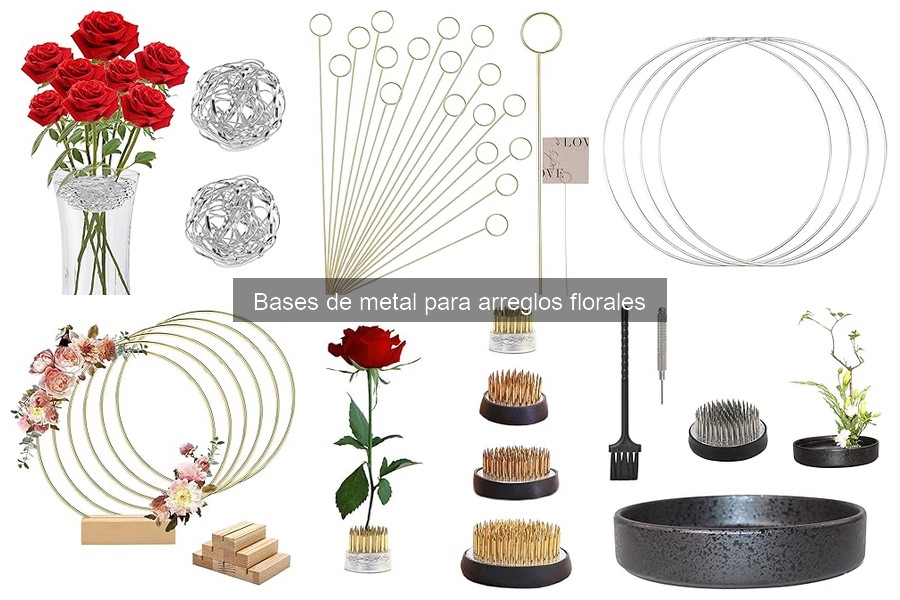 Mejores bases de metal para arreglos florales en 2023