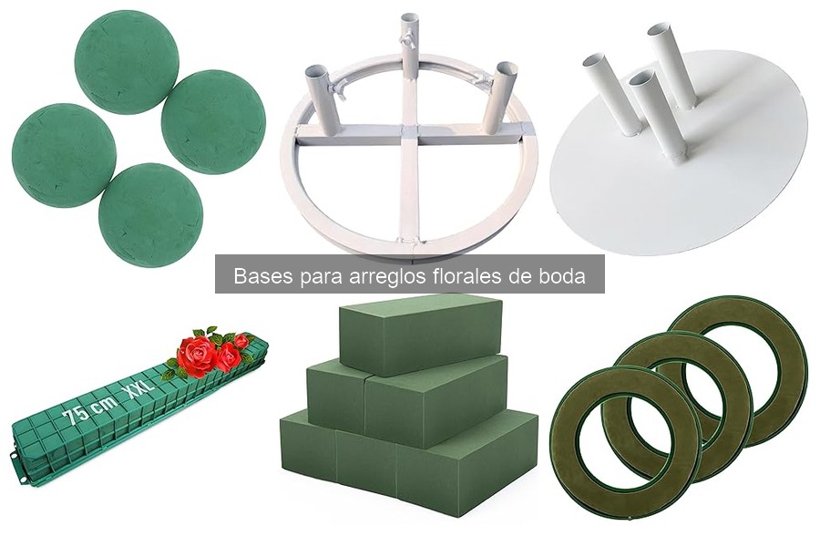 Mejores bases para arreglos florales de boda en 2023