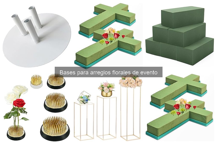 Mejores bases para arreglos florales en bodas: comparativa