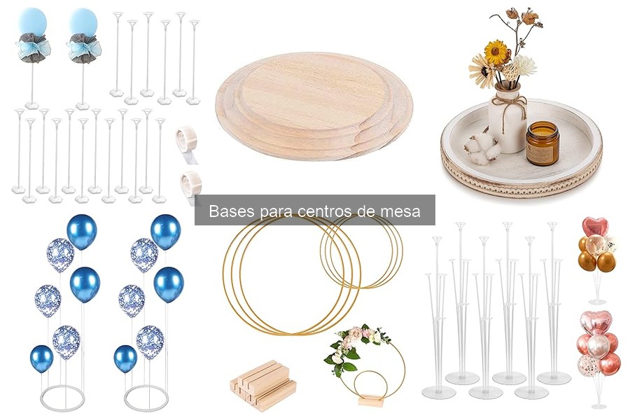 Mejores bases para centros de mesa según estilo decorativo