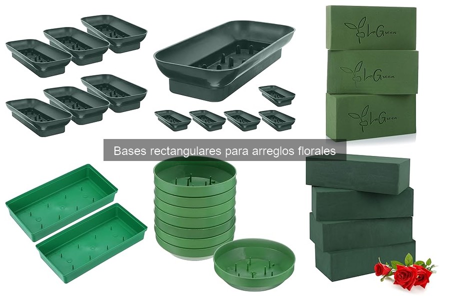 Mejores bases rectangulares para arreglos florales
