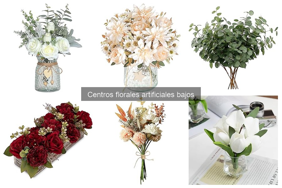 Mejores centros florales artificiales bajos para casas pequeñas