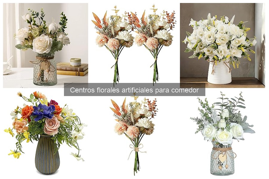 Mejores centros florales artificiales para comedores pequeños