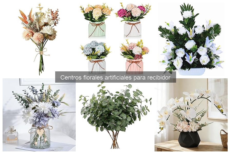 Mejores centros florales artificiales para recibidor