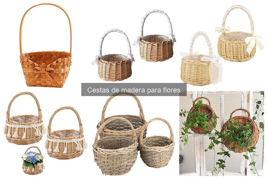 Mejores cestas de madera para flores en 2023