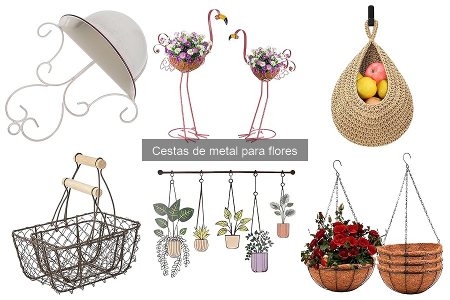 Mejores cestas de metal para flores en 2023: comparativa