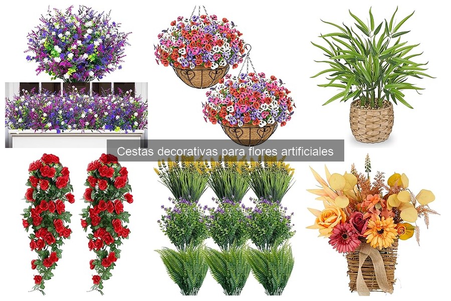 Mejores cestas decorativas para flores artificiales en 2023