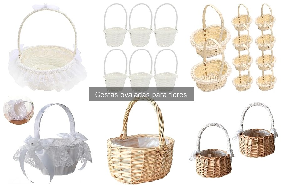 Mejores cestas ovaladas para flores según su uso